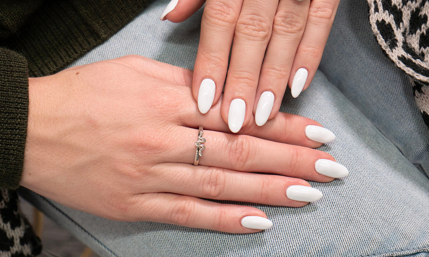 Gelous Whiteout gel nail polish - photographed in New Zealand on model