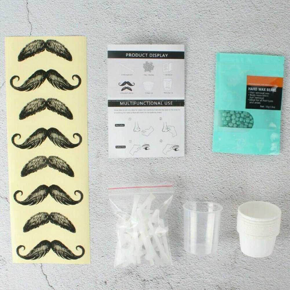 Nose Ear Hair Removal Wax Kit Painless Easy Mens Nasal Waxing