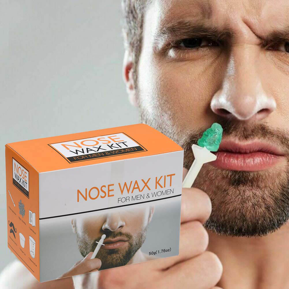 Nose Ear Hair Removal Wax Kit Painless Easy Mens Nasal Waxing