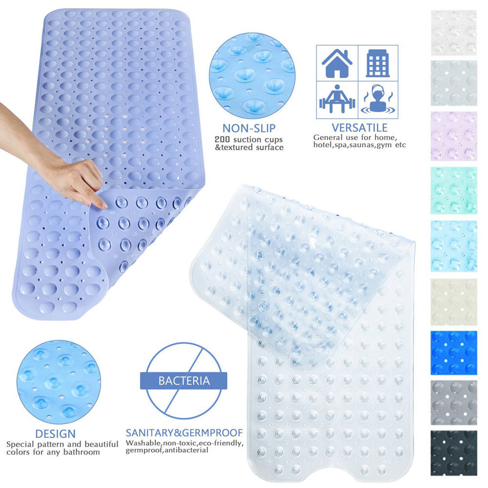 Washable Mildew Non Slip Bath Mats Resistant Shower Mat