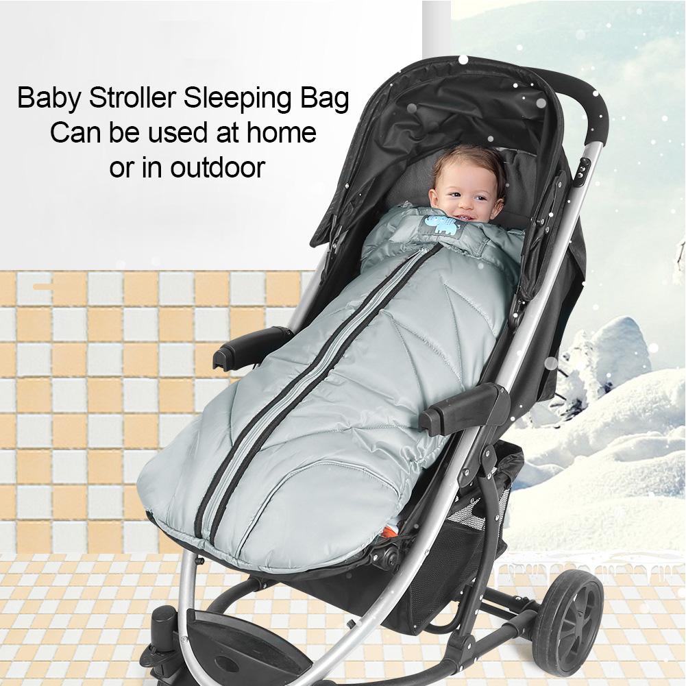 Waterproof Thicken Fleece Baby Stroller Sleeping Bag Anti Kick Envelop Wishwhooshoffers