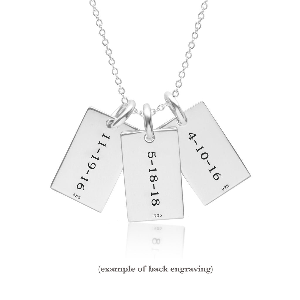 MINI OG LABEL PENDANT SILVER