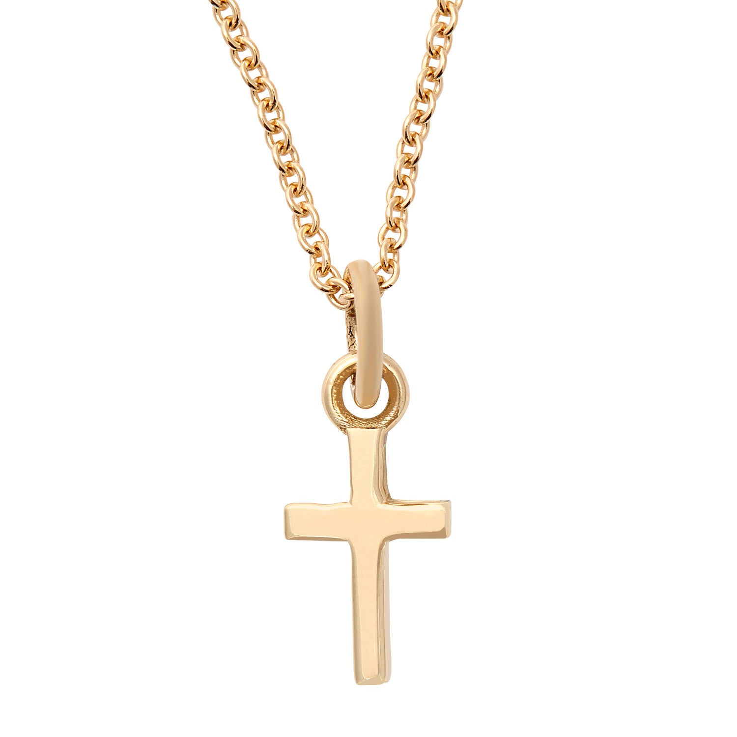 14kt Tiny Cross Charm