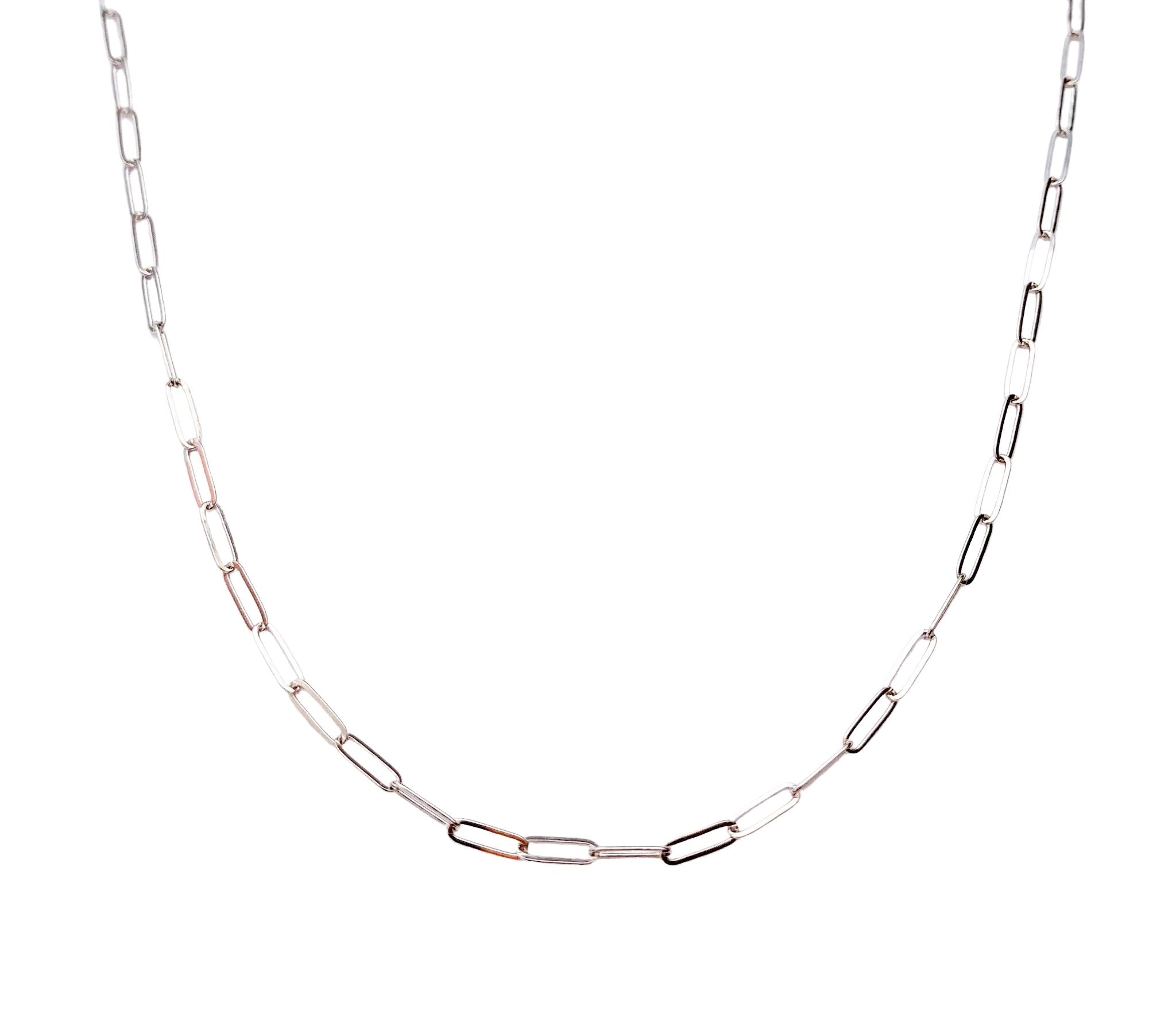 14K LV Paperclip Necklace