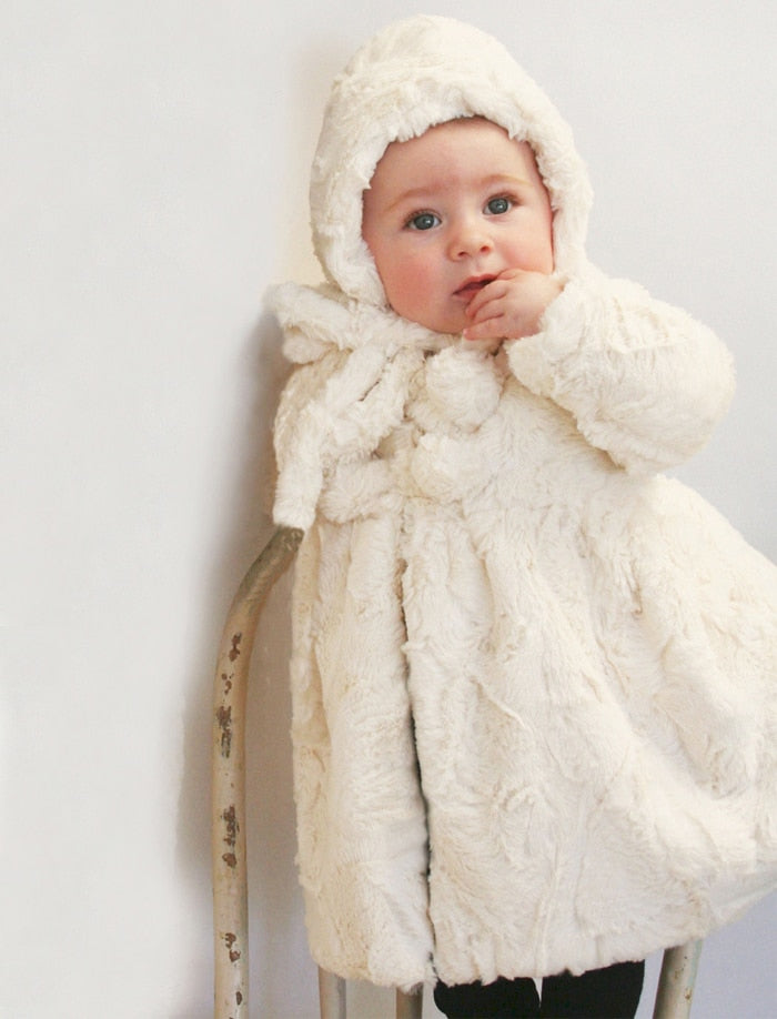 Winter White Faux Fur Baby Coat 