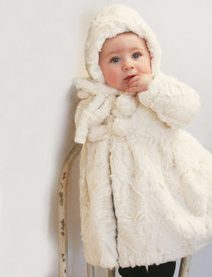 fur coat girl winter