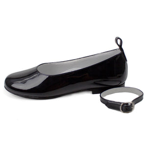 black patent leather girl shoes