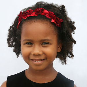 girls red headband