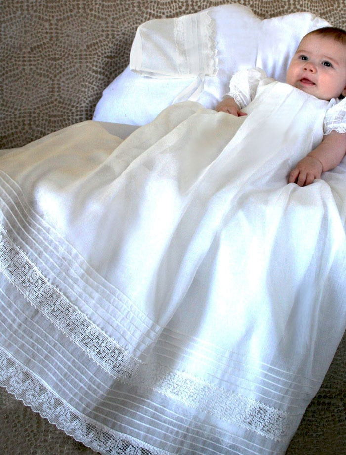 linen baptism gown