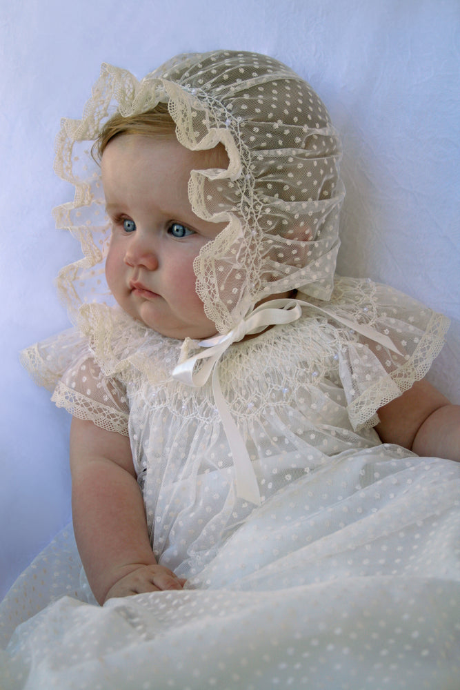 tulle christening gown