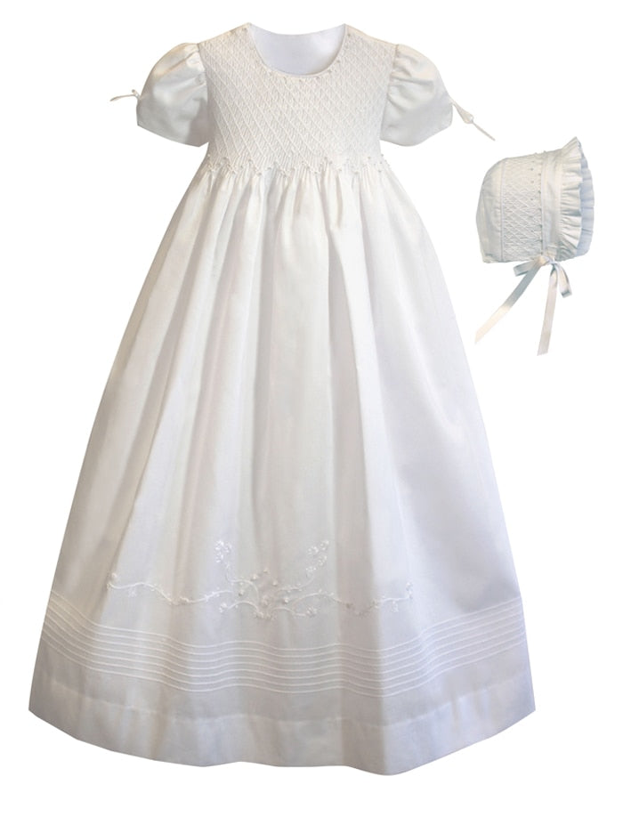 linen baptism gown