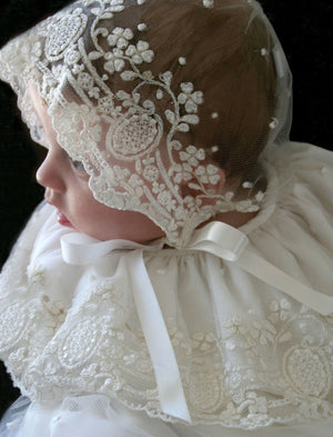 lace christening dress