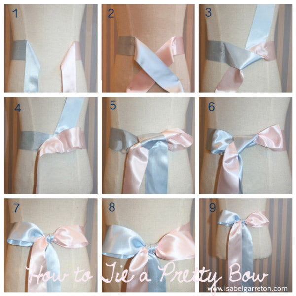 how to tie a perfect bow on a dress