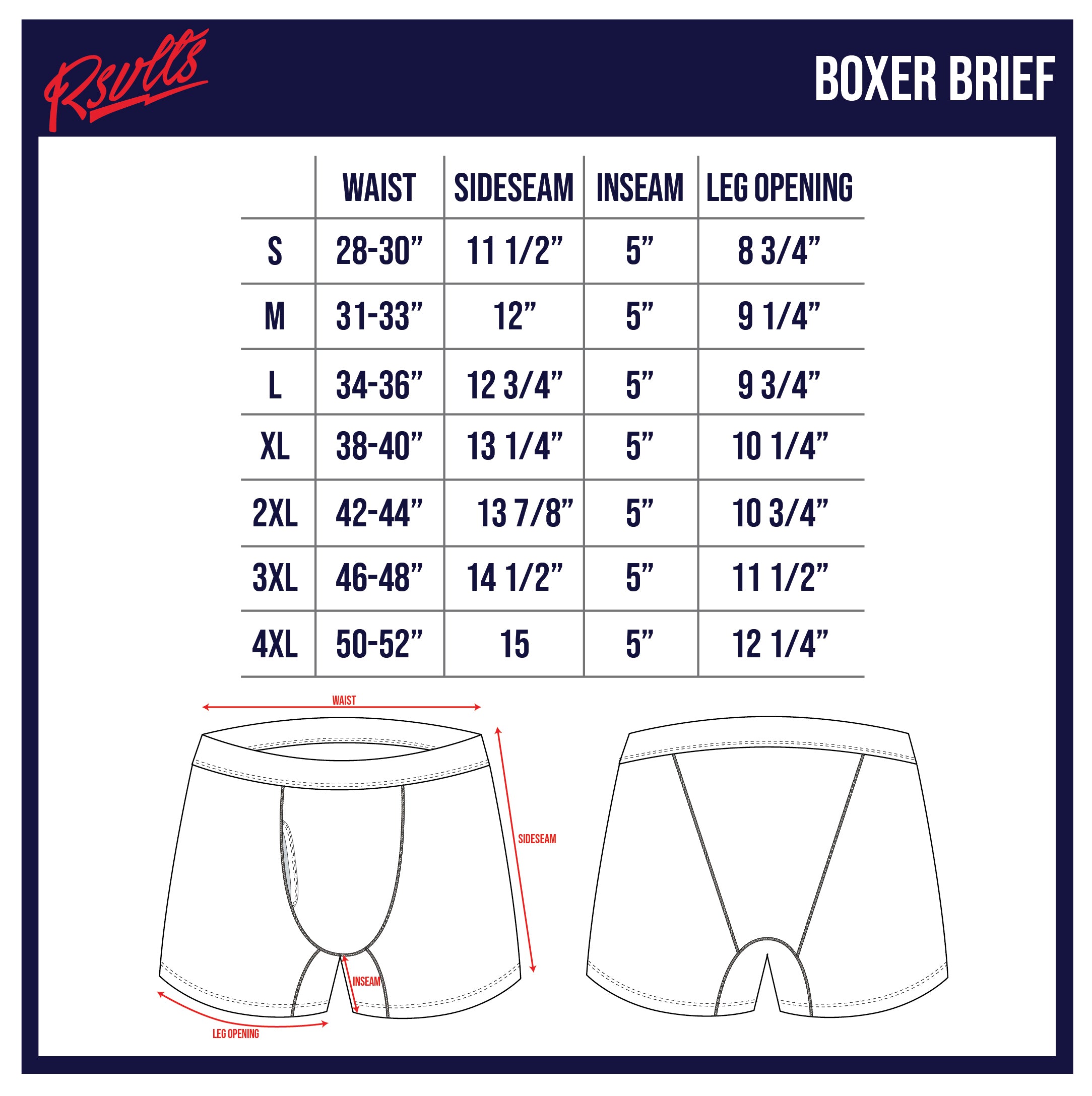 Képzelet Erősítő tevékenység boxer shorts size chart Konzerváló ...