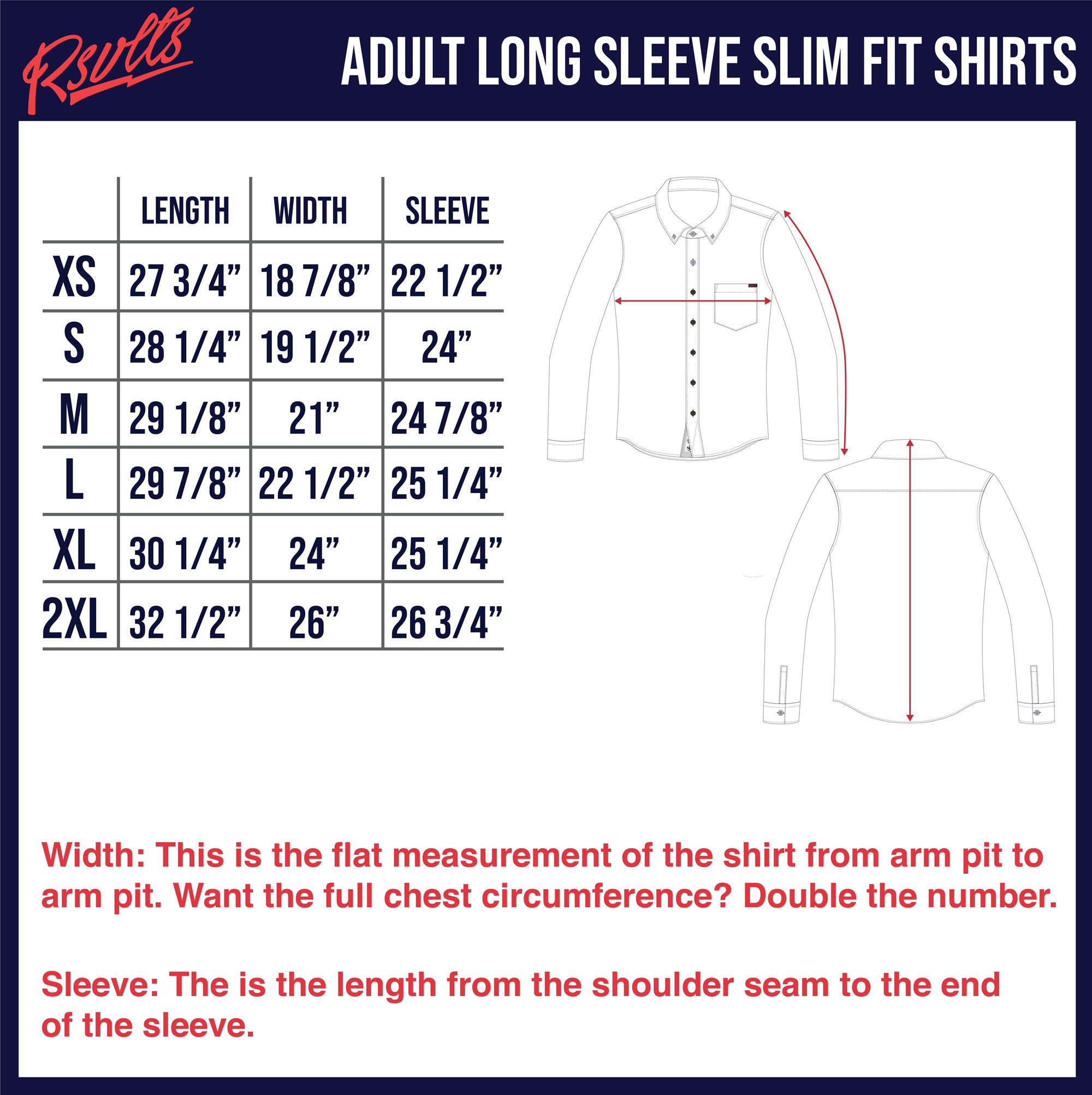 Slim Size Chart