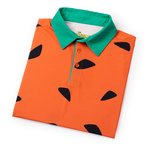 Golf shirt that looks like shirt Fred Flintstone wore