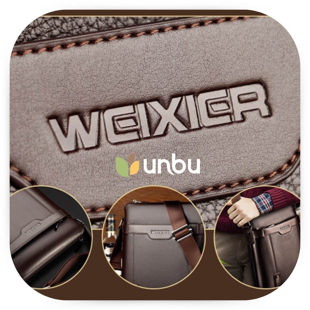 Bolsa Transversal Masculina Mensageiro Weixier Couro PU