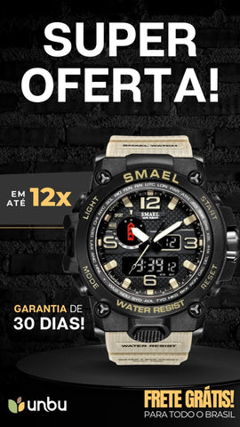 Relógio Masculino Esportivo Militar Digital Smael 1545