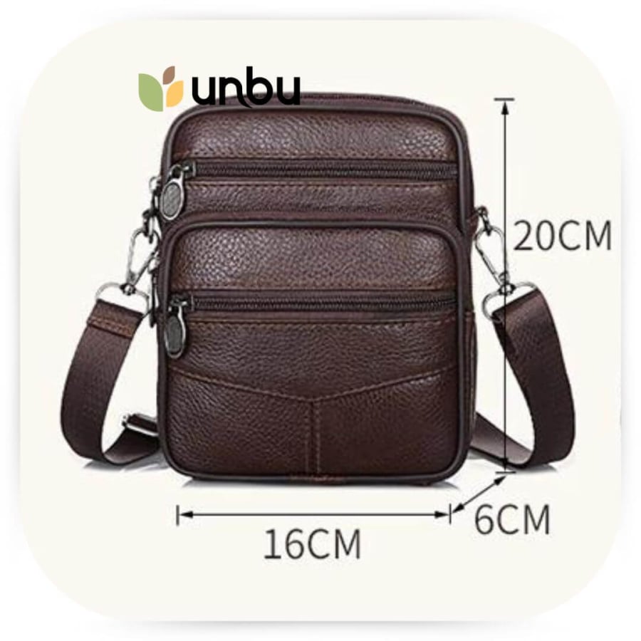 Bolsa Transversal Masculina Couro Legítimo