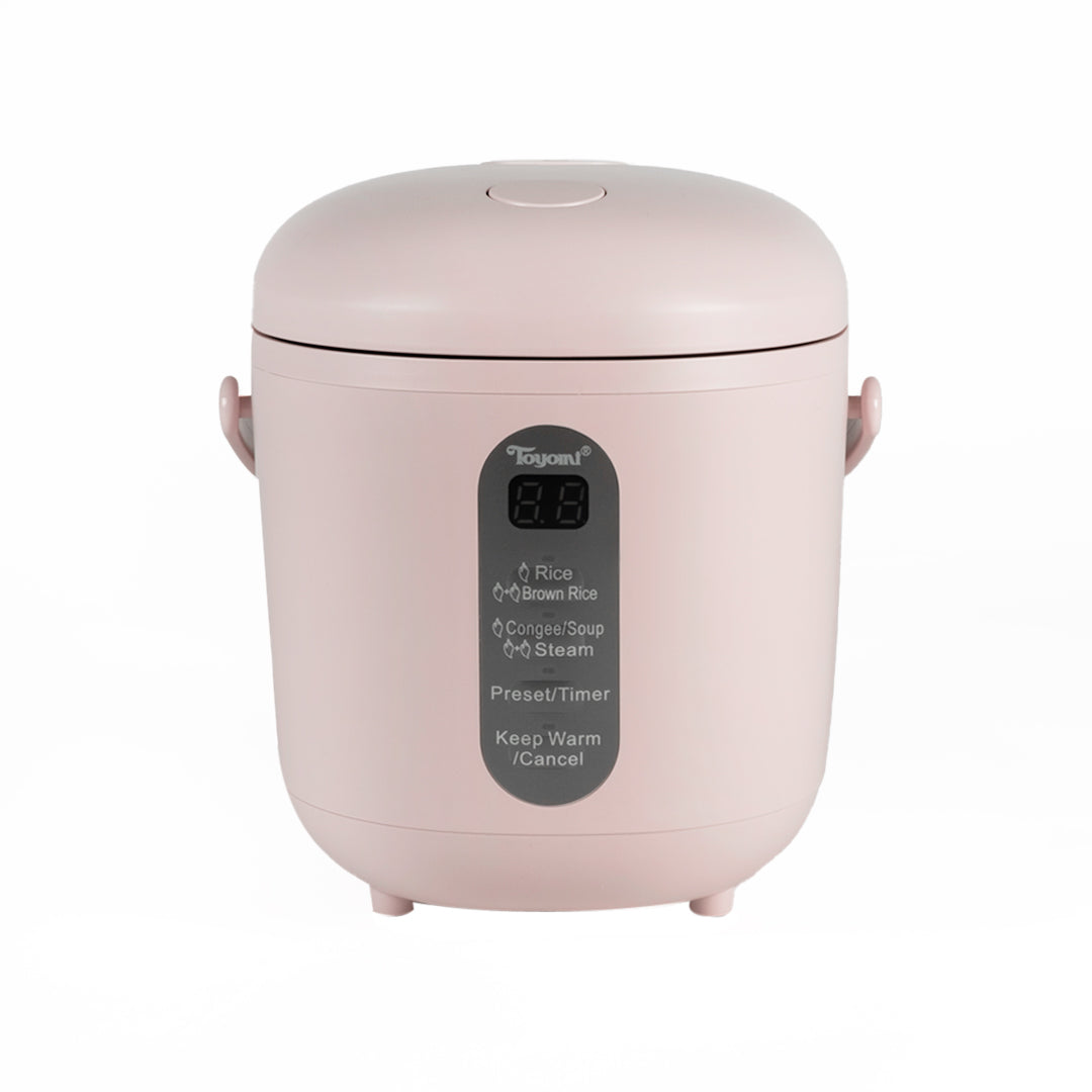 Mini Cute Rice Cooker with Non-Stick Removable Inner Pot/Keep Warm Function  Rice Cookers Small 450W/1.8L,Green (Green)