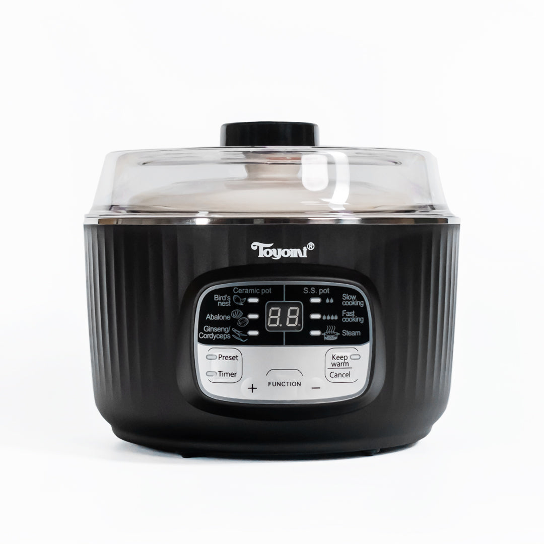 TOYOMI 1L SmartDiet Rice Cooker with Stainless Steel & Low Carb