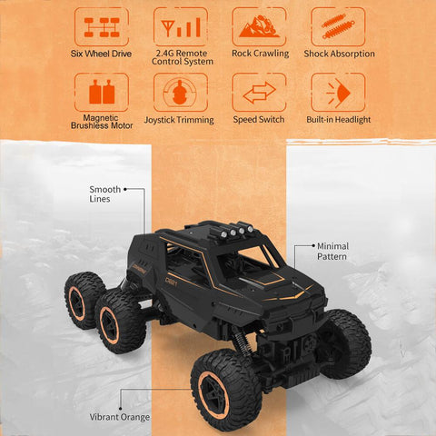 REMOTE CONTROL TRUCK 6WD DUAL MOTORS RC OFF ROAD