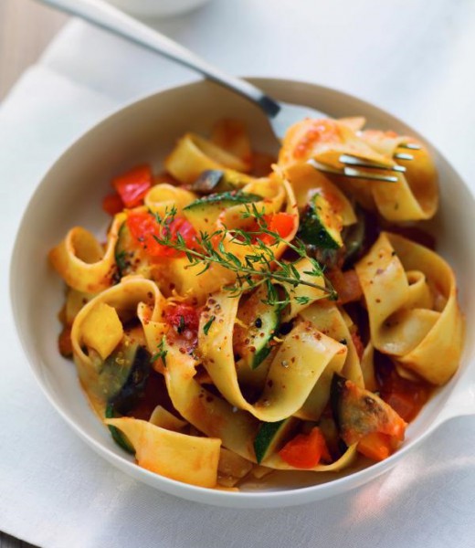 Pappardelle mit Ratatouille