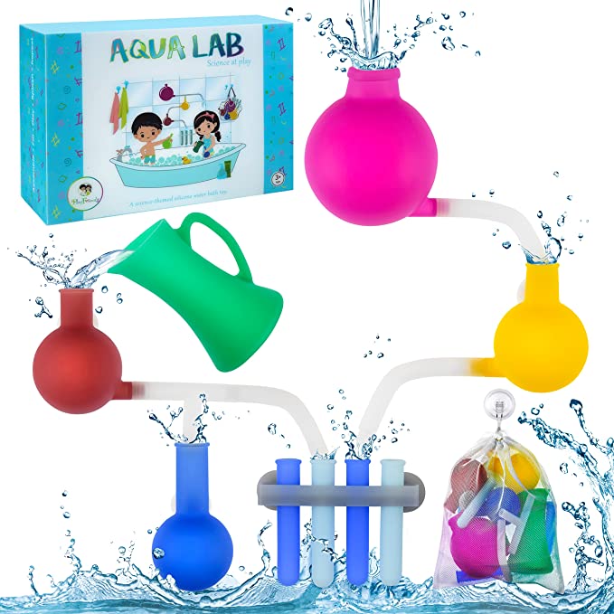 Aqua lab Bath time science inspired bath toy