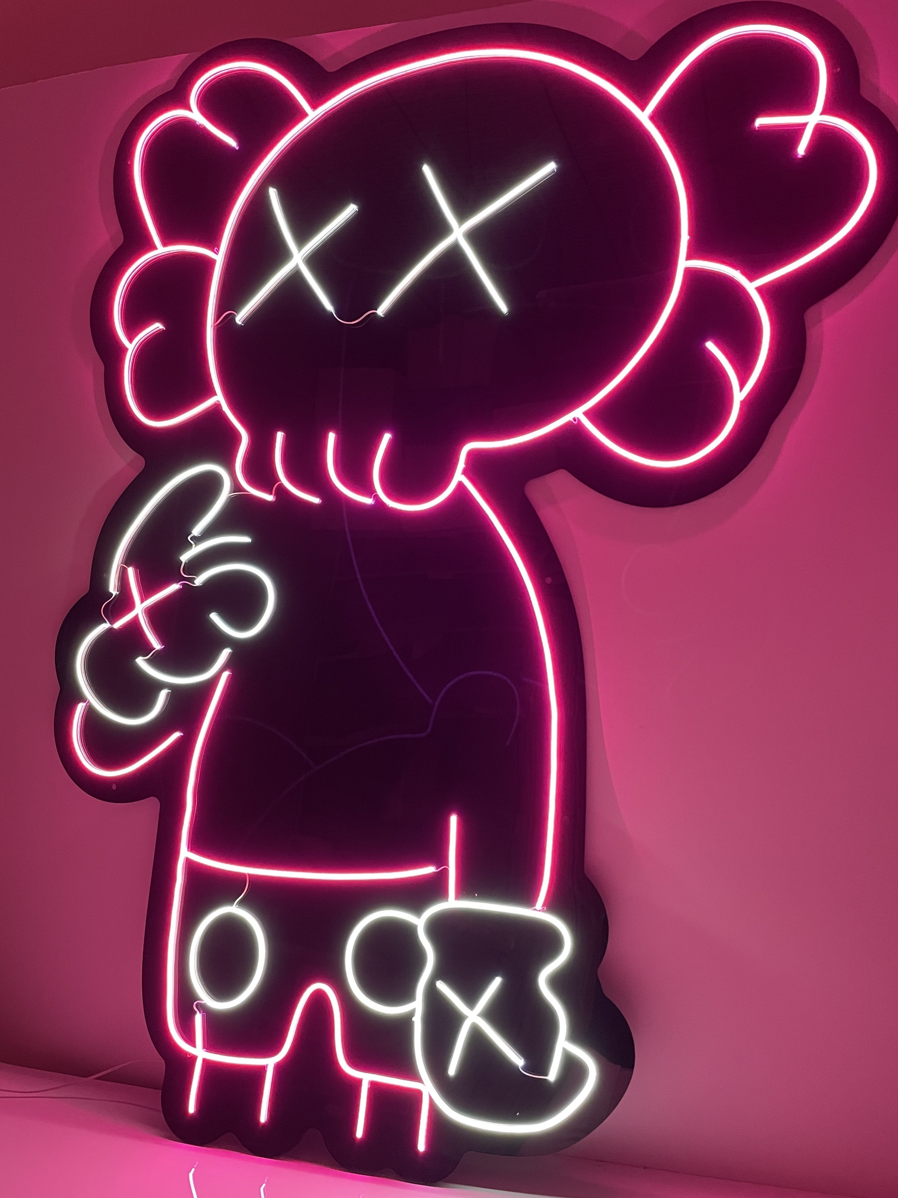 kaws led sign