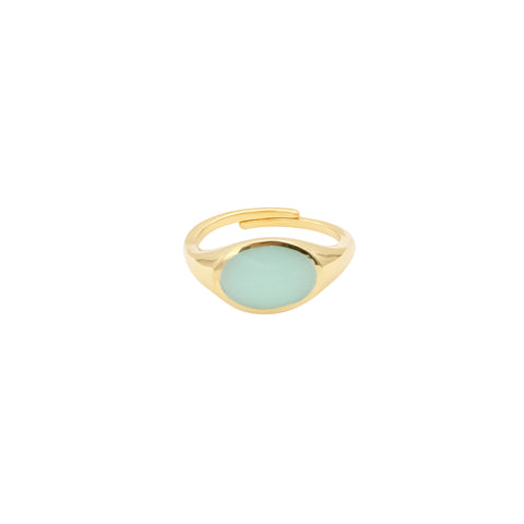 float Summers Day Ring Gold - Turquoise