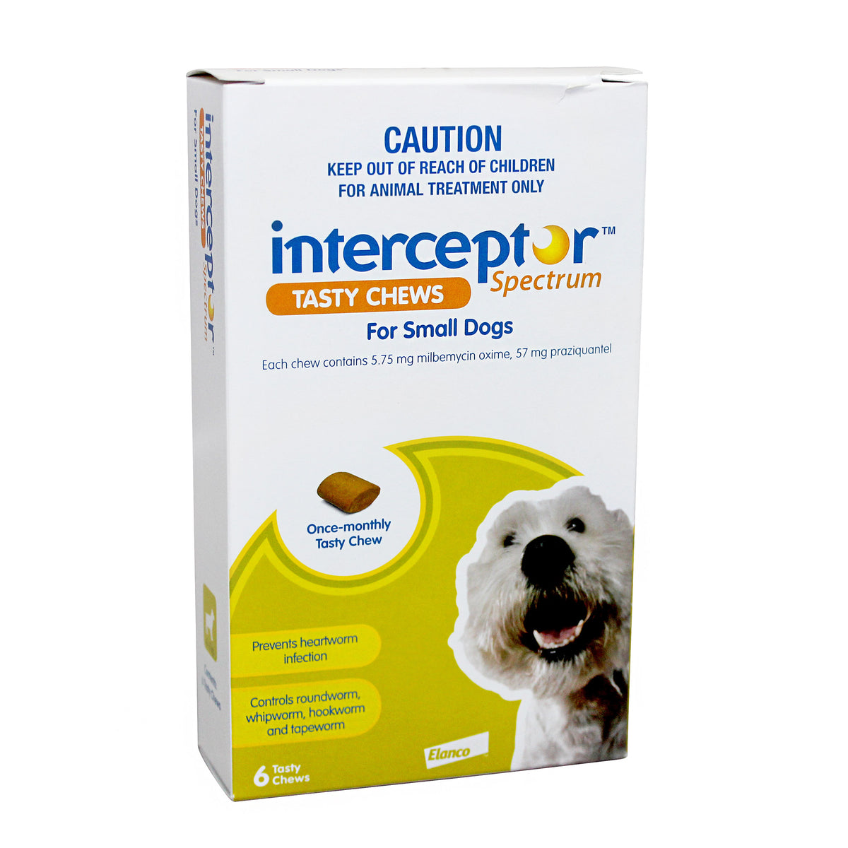 INTERCEPTOR Spectrum Chews Green. Small Dogs 4-11kg - vet-n-pet DIRECT