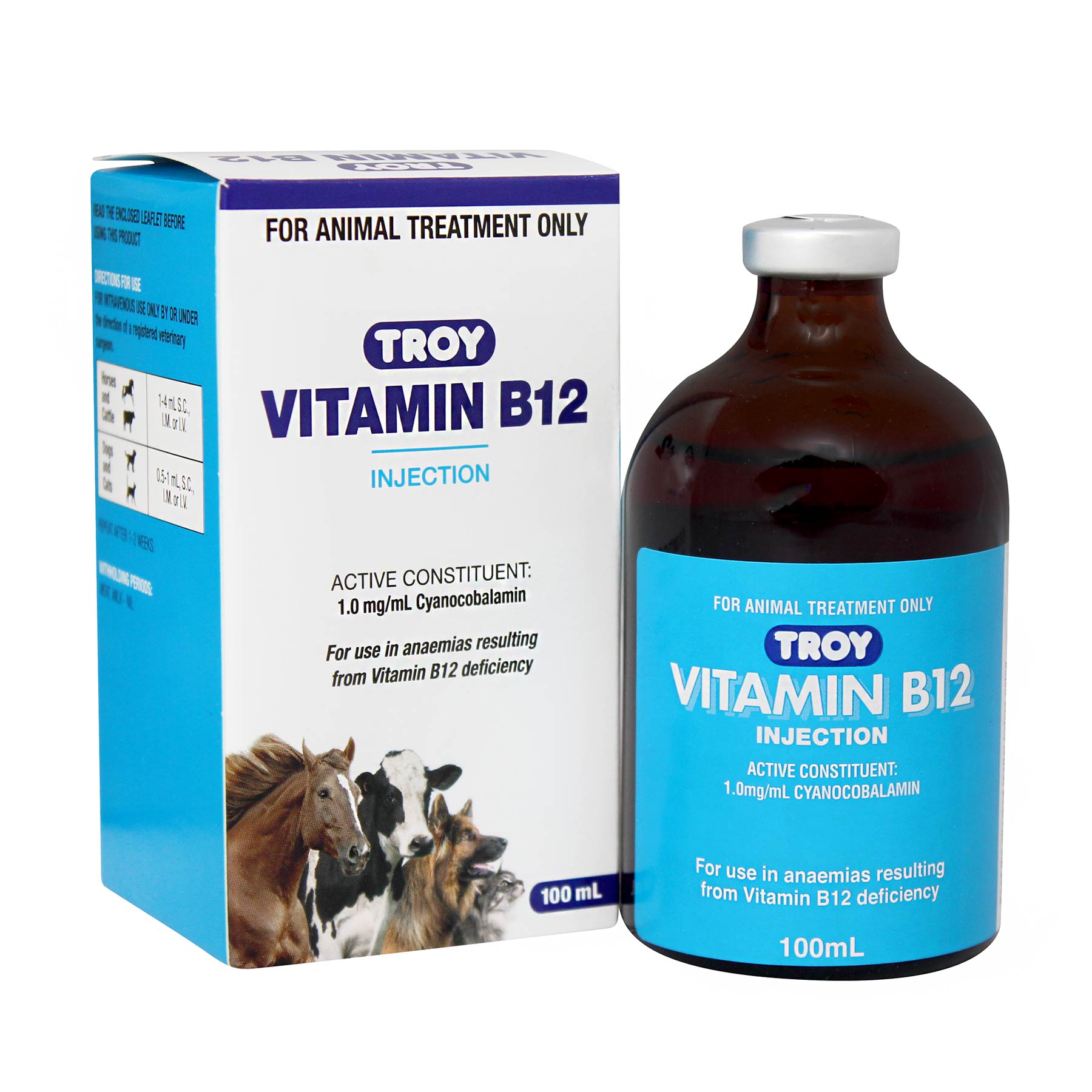 Troy Vitamin B12 Injection Vet N Pet Direct