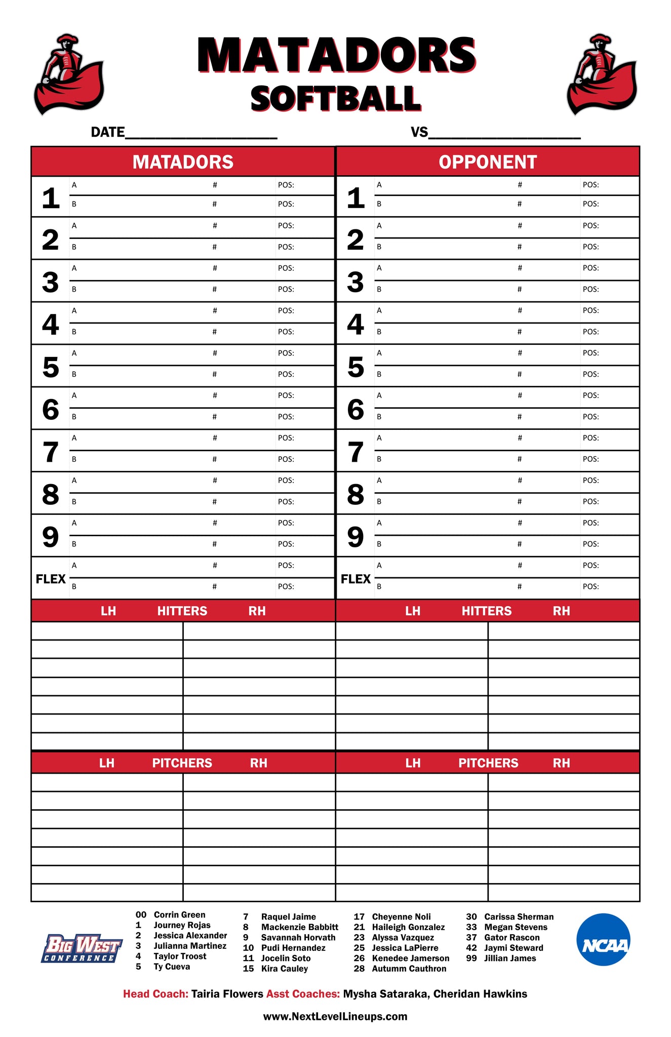 Custom Dugout Charts – Next Level Prints In Dugout Lineup Card Template