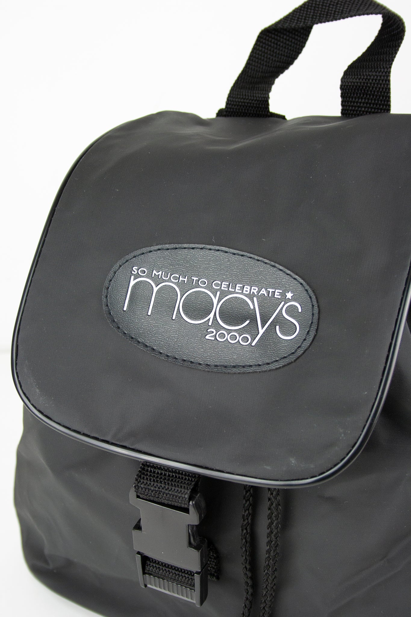 macy's black backpack