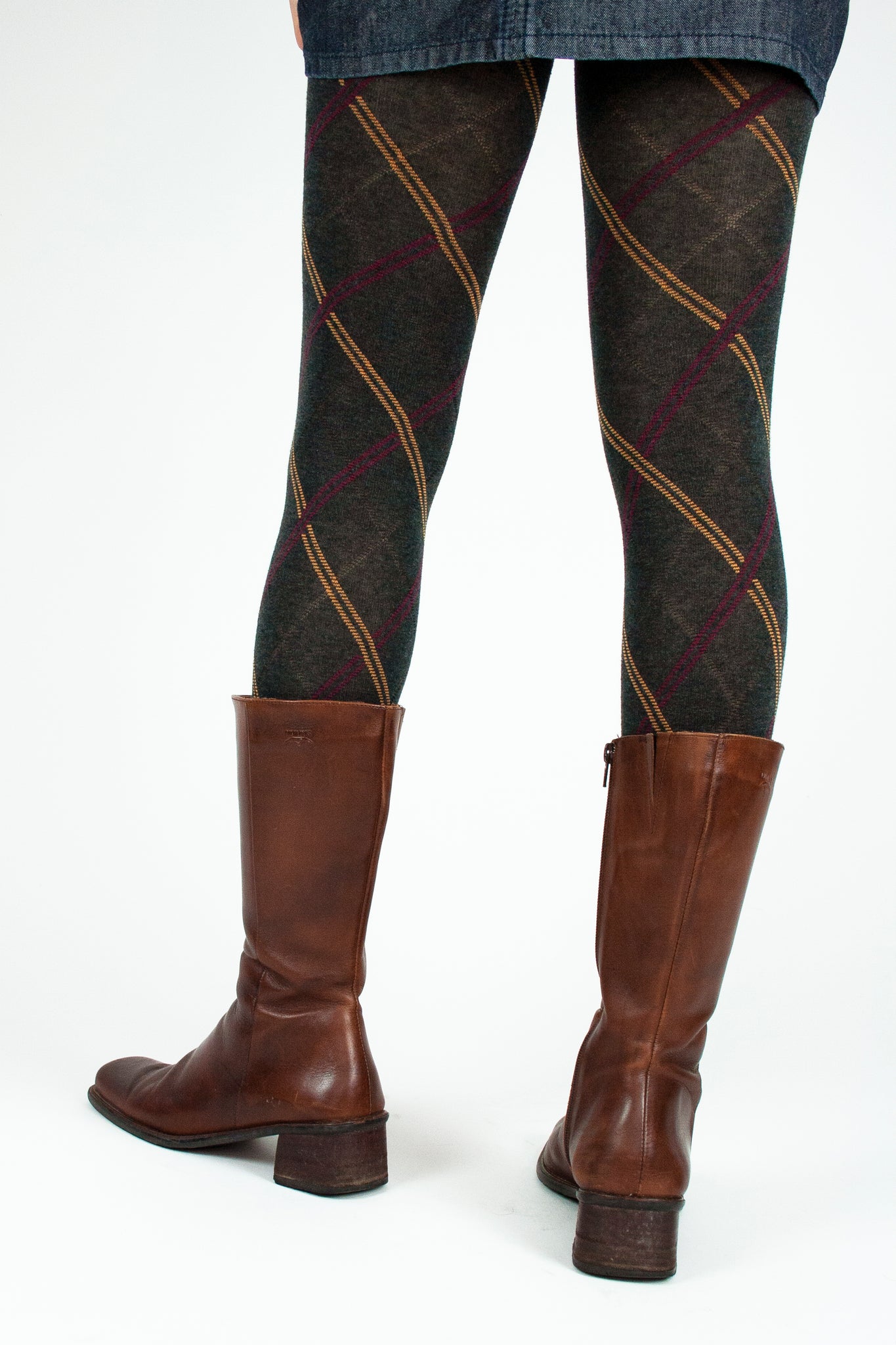 square toe mid calf boots