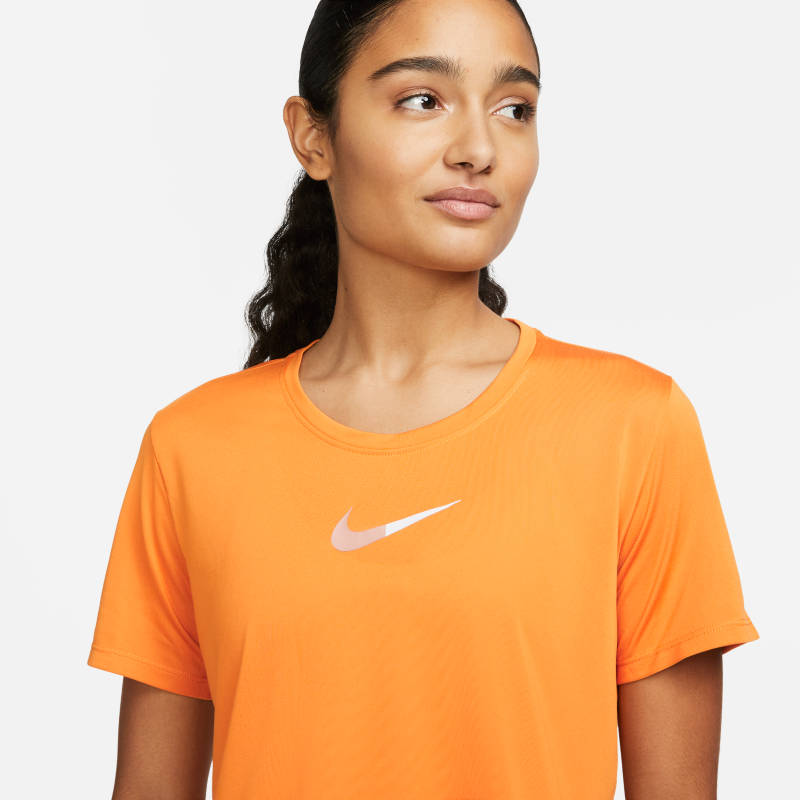 orange nike crop top