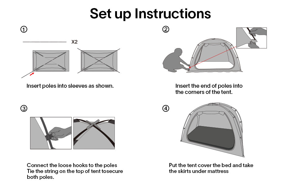 How to Set Up EighteenTek Portable Privacy Bed Tent