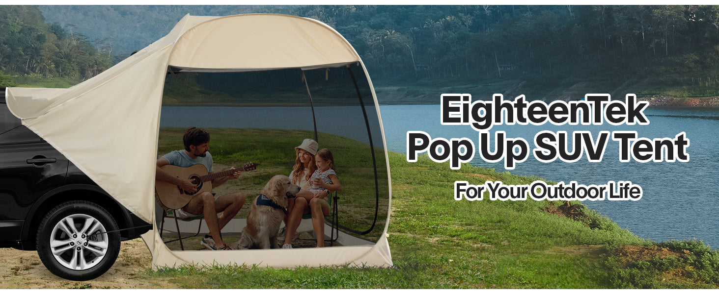 Buy 2-IN-1 Pop Up SUV Tent Instant Camping Screen Tent At Low-cost