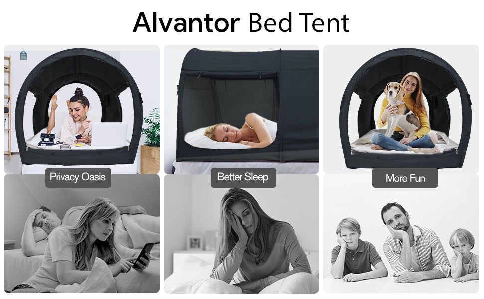how you can use an alvantor privacy bed canopy tent