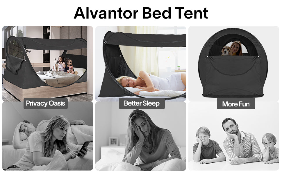 Alvantor Portable Privacy Bed Tent Usage Scenarios