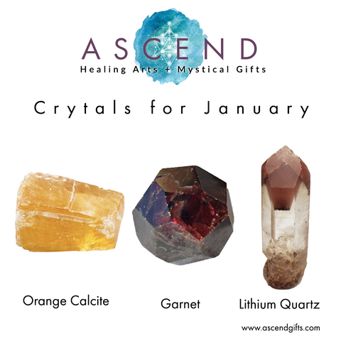 Crystals for January 2020, Crystal Healing, Crystal Energy