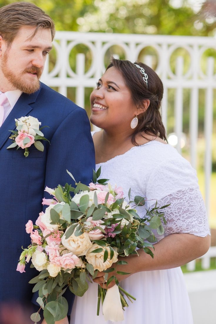 affordable plus size modest wedding gown from LatterDayBride.com
