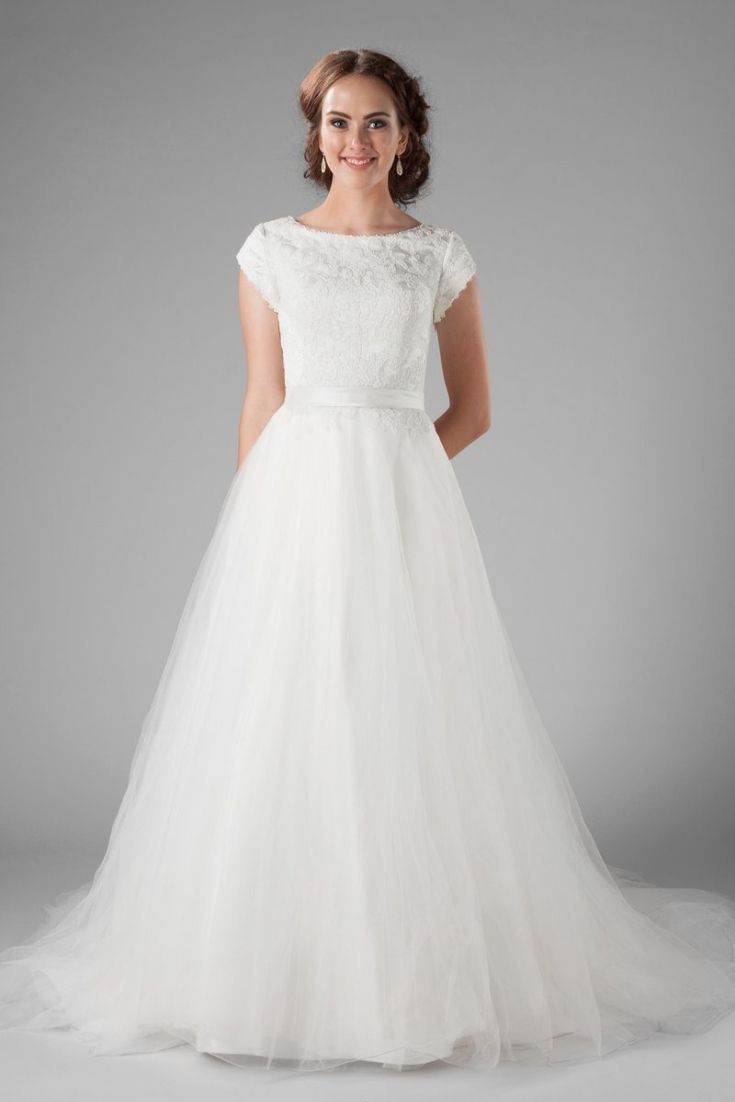 cheap modest wedding gown from LatterDayBride.com