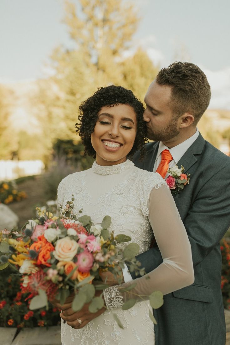 Long sleeve modest wedding dress from LatterDayBride, a modest wedding shop in Salt Lake City, Utah