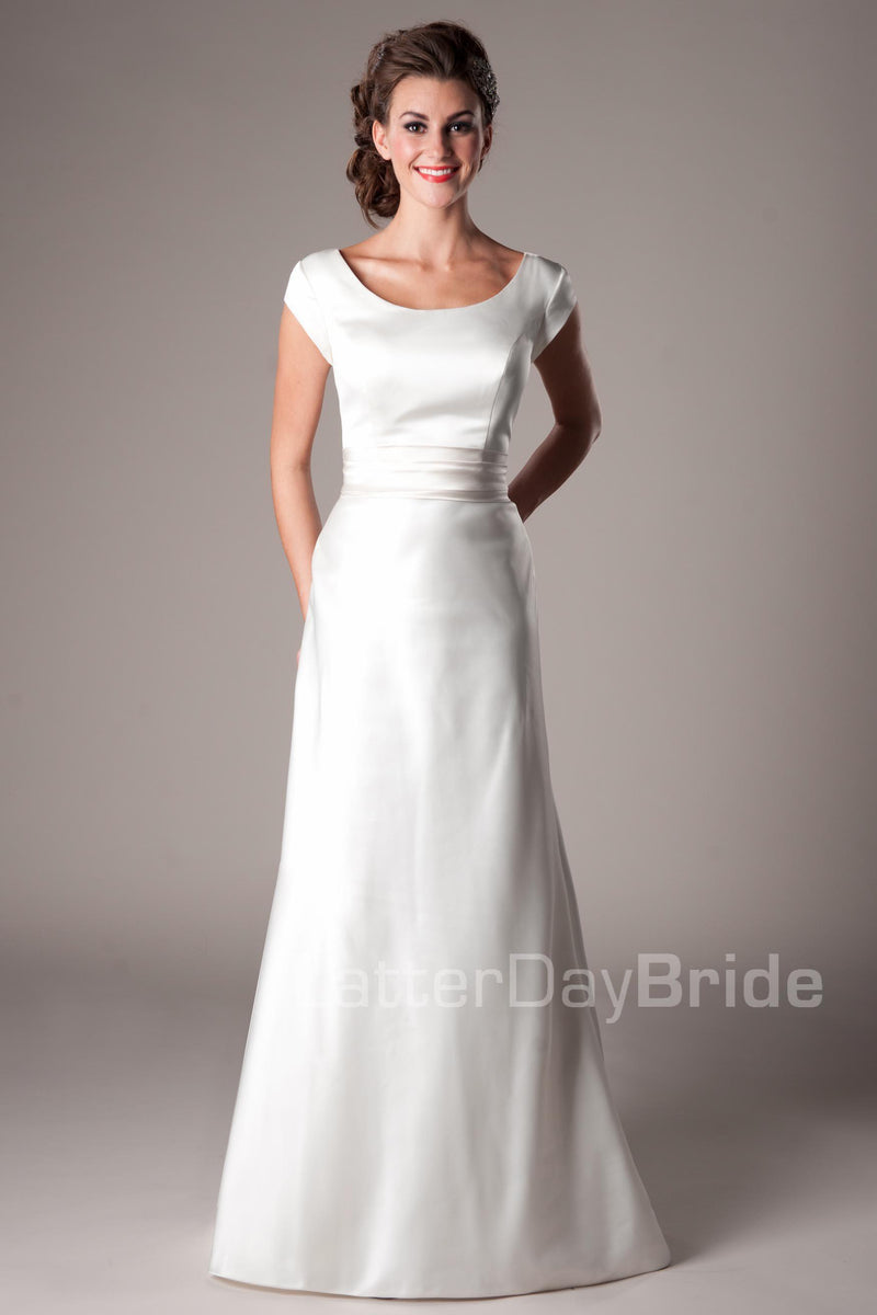 elegant fit and flare wedding dresses