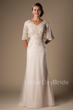 modest sheath wedding dresses