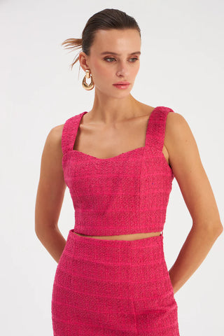 Magenta Crop Top 