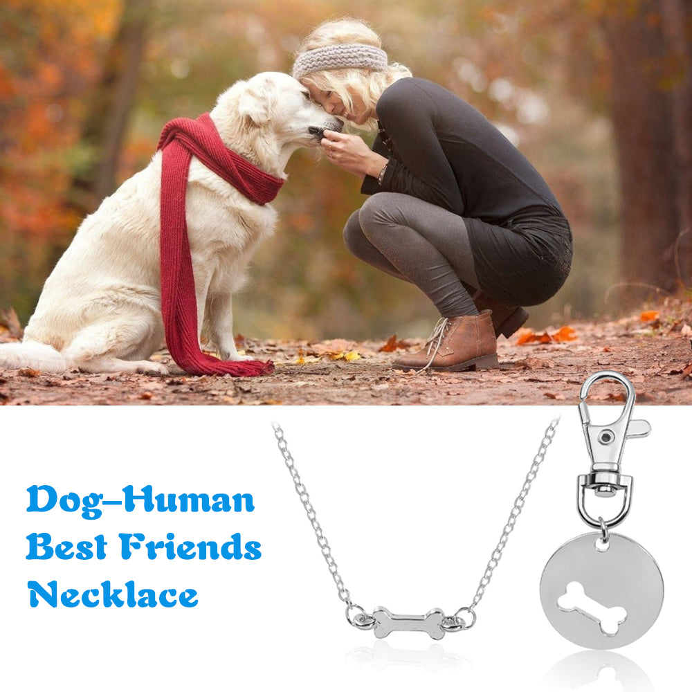 dog and human necklace