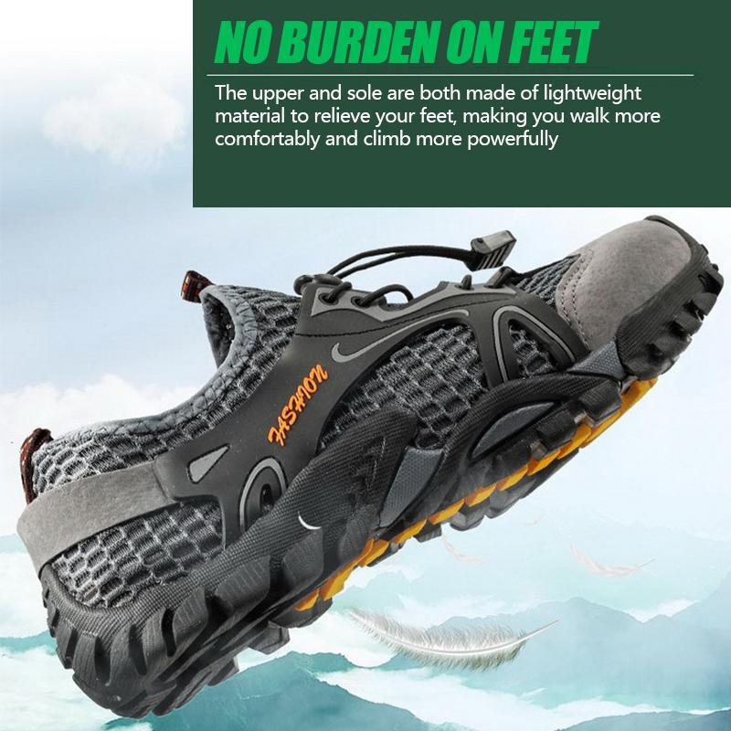 men's breathable mesh outdoor casual shoes