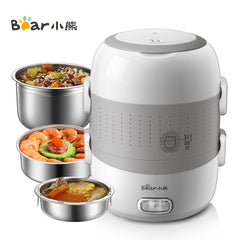 Bear DFH-B14E2 1.4L Dual-layer Electric Lunch Box/ Mini Rice Cooker/ SG  Plug/ 1 Year SG Warranty, Value.SG